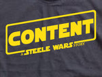 Steele Wars - Content - Black T-shirt