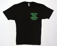 Steele Wars - Ignite The Green - Black T-shirt