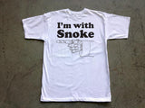 Steele Wars - I'm With Snoke - White T-shirt